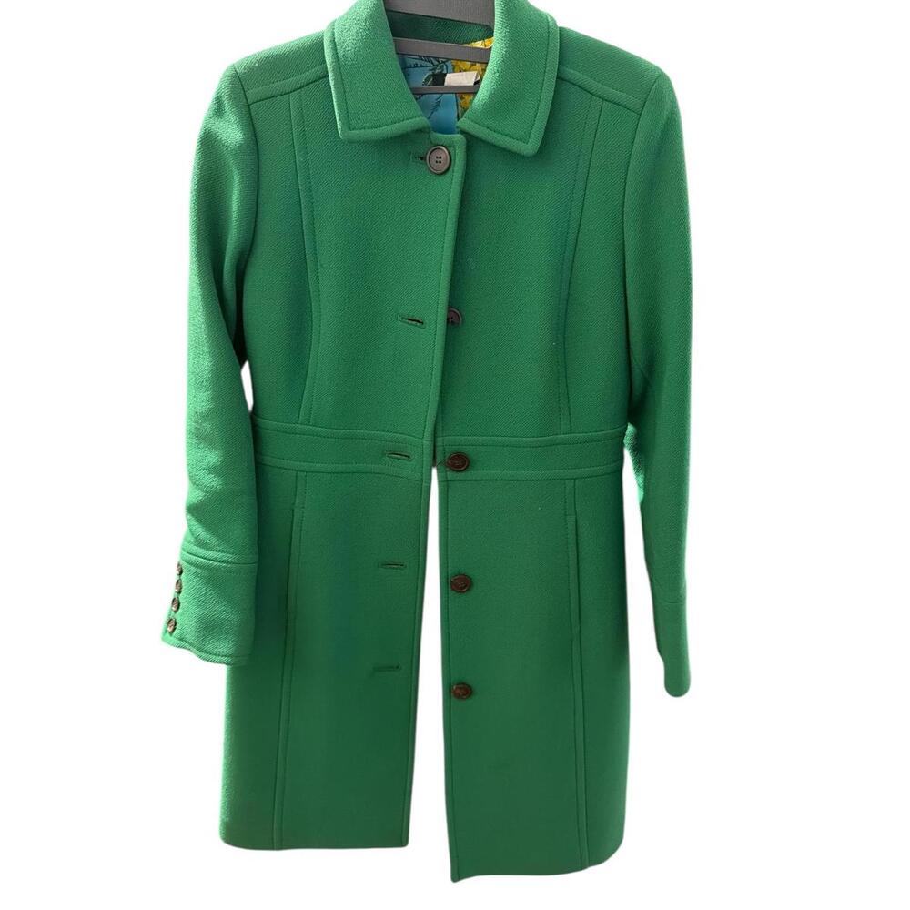 J. Crew Women’s emerald green pea coat size‎ P0